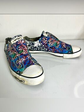 Ed Hardy Tiger Graphic Sneakers | Y2K Tattoo Style | Women’s 8.5